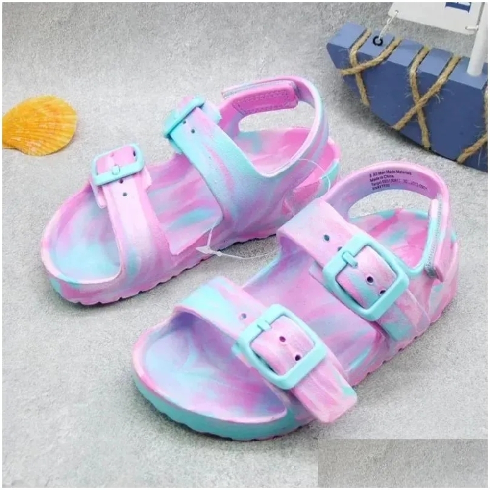 Cat & Jack Toddler Girl Pink and Blue Water Shoe Sandals NWT Size 9